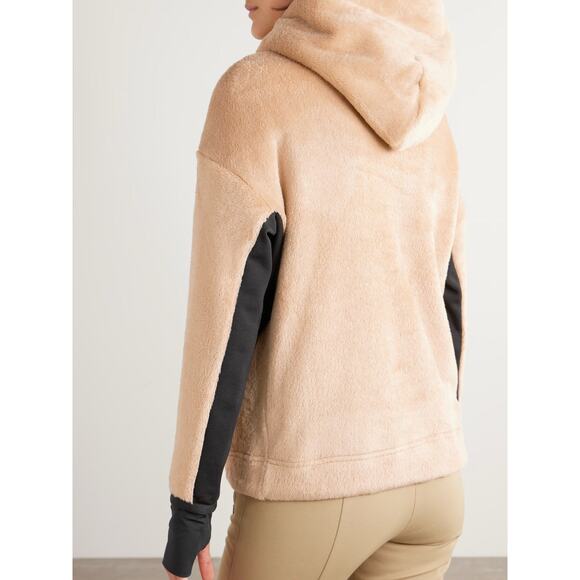 MONCLER GRENOBLE Tech-jersey Trimmed Polartec® Fleece Hoodie - XS - Beige - Picture 4 of 5